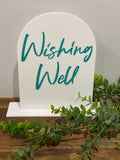 Acrylic Signs Cards and Wishing Well - Arch with acrylic base