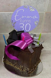 Cake Topper 12cm Round Solid Colours