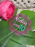 Cake Topper 12cm Round Clear