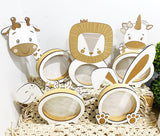 Drop Box Wooden Animals Large