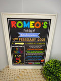 My First Day of School Poster- A3