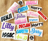 DIY personalised labels