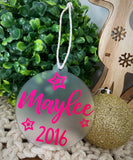 Personalised Christmas Baubles