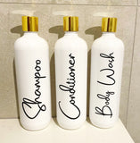 Plastic Pump Bottles- 500mls single bottle