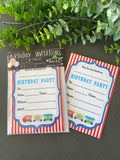 Birthday invitations- Circus theme