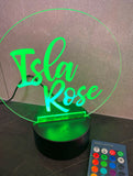 Personalised Nightlight - Clear