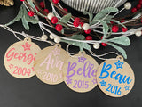 Personalised Christmas Baubles