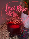 Personalised Unicorn Nightlight