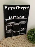 First Day/ Last Day Boards 30x40cm