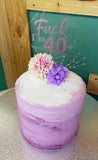 Cake Topper 12cm Round Clear