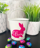 Easter Buckets Solid Bunny Design