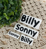 DIY personalised labels