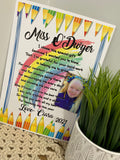 A4 Teacher poem prints