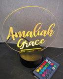Personalised Nightlight - Clear