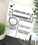 First Day/ Last Day Boards 30x40cm