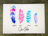 Our Tribe/Family Feather Prints