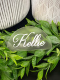 Acrylic Half Circle Name Place Card