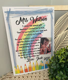 A4 Teacher poem prints