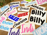DIY personalised labels