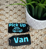 Personalised School Tags with Icons