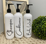 Plastic Pump Bottles- 500mls set of 3 bottles