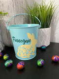 Easter Buckets Floral Bunny Designs