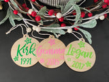Personalised Christmas Baubles