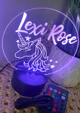 Personalised Unicorn Nightlight