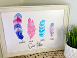 Our Tribe/Family Feather Prints
