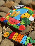 3D Cake Topper Hey Bear sensory Fruit theme
