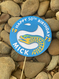 3D Cake Topper Parramatta Eels Theme