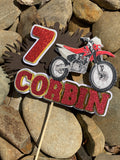 3D Cake Topper Dirt bike theme