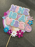 3D Cake Topper Nine is a Vibe Theme