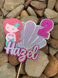 3D Cake Topper Mermaid style 1 Theme