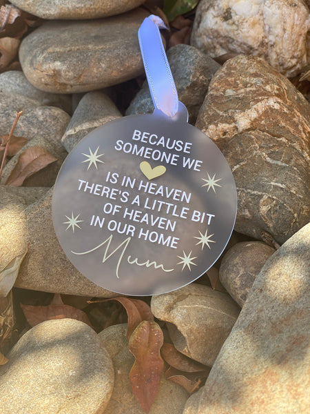 Personalised Memorial Bauble