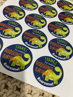 Party Stickers Dinosaur Theme