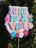 3D Cake Topper Nine is a Vibe Theme