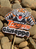 3D Cake Topper West Tigers Theme