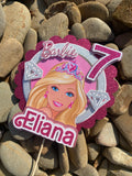 3D Cake Topper Barbie theme