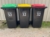 Bin Number labels 3 pack