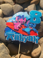 3D Cake topper Stitch and Angel theme