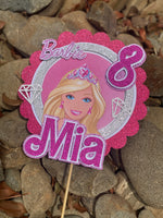 3D Cake Topper Barbie theme