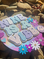 3D Cake Topper Nine is a Vibe Theme