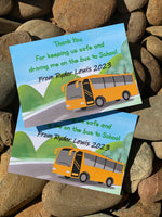 Bus Driver Poem Cards