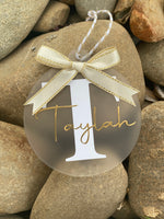 Personalised Christmas baubles with initials