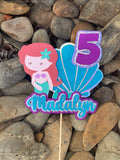 3D Cake Topper Mermaid style 1 Theme
