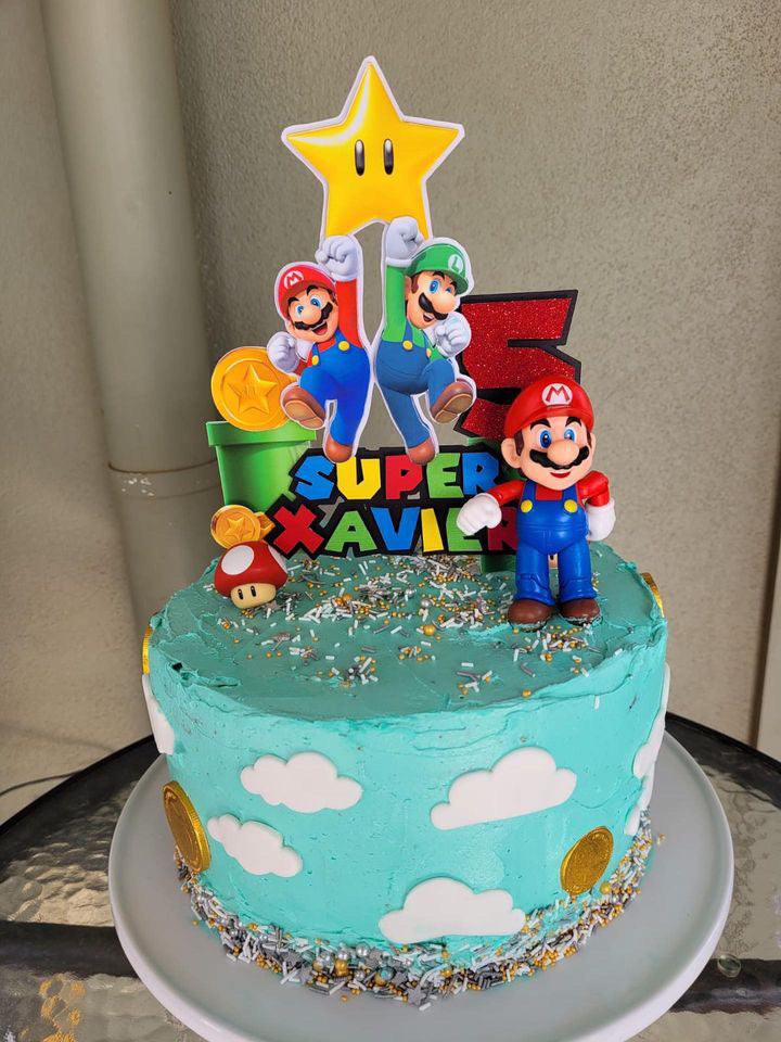 3D Cake Topper Mario Party Theme 2 – Toad and Co Designs