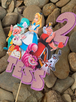 3D Cake Topper Alice in Wonderland Theme