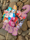 3D Cake Topper Alice in Wonderland Theme