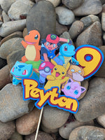 3D Cake Topper Pokemon theme